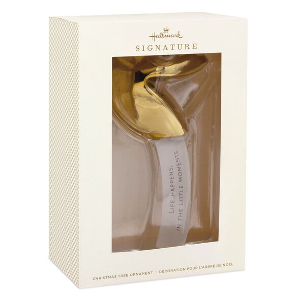 New! Ceramic Fortune Cookie Hallmark Signature Premium Ornament Little Moments - Picture 3 of 4